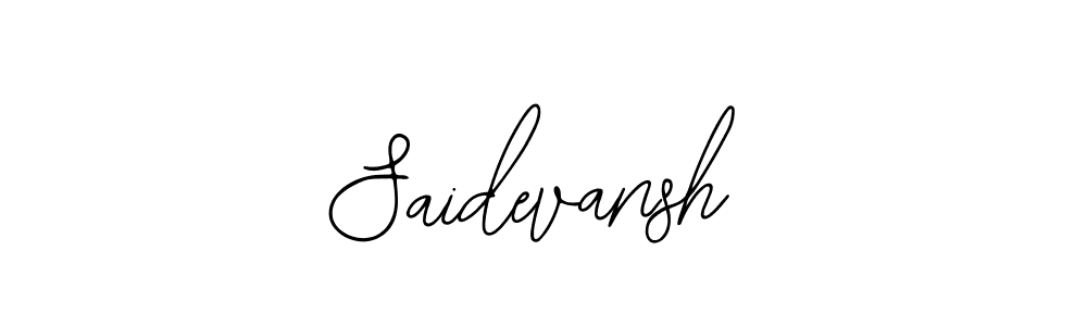 How to make Saidevansh signature? Bearetta-2O07w is a professional autograph style. Create handwritten signature for Saidevansh name. Saidevansh signature style 12 images and pictures png