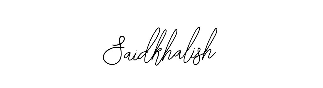 Make a beautiful signature design for name Saidkhalish. With this signature (Bearetta-2O07w) style, you can create a handwritten signature for free. Saidkhalish signature style 12 images and pictures png