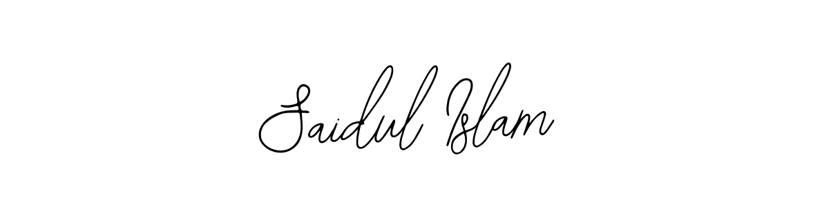 You should practise on your own different ways (Bearetta-2O07w) to write your name (Saidul Islam) in signature. don't let someone else do it for you. Saidul Islam signature style 12 images and pictures png