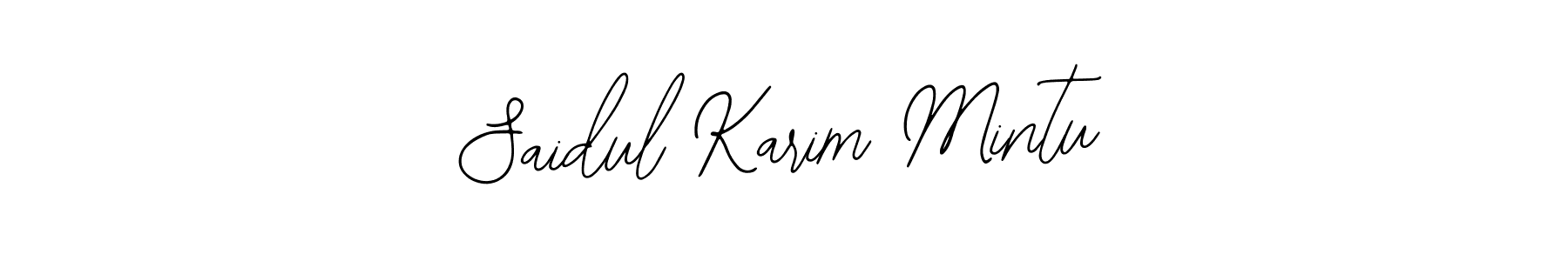 Saidul Karim Mintu stylish signature style. Best Handwritten Sign (Bearetta-2O07w) for my name. Handwritten Signature Collection Ideas for my name Saidul Karim Mintu. Saidul Karim Mintu signature style 12 images and pictures png