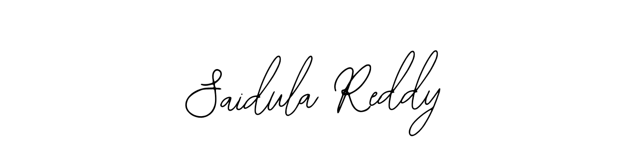You should practise on your own different ways (Bearetta-2O07w) to write your name (Saidula Reddy) in signature. don't let someone else do it for you. Saidula Reddy signature style 12 images and pictures png