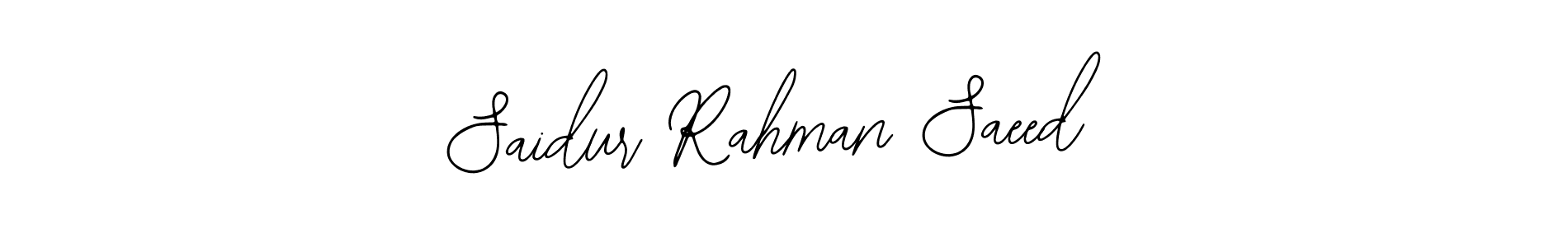 Also we have Saidur Rahman Saeed name is the best signature style. Create professional handwritten signature collection using Bearetta-2O07w autograph style. Saidur Rahman Saeed signature style 12 images and pictures png