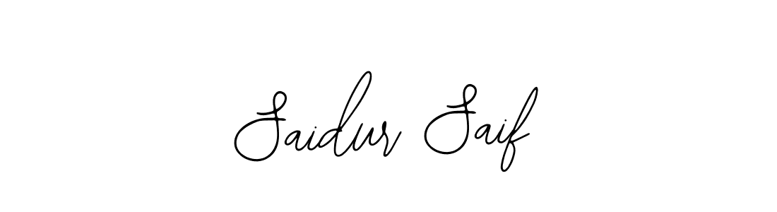 Design your own signature with our free online signature maker. With this signature software, you can create a handwritten (Bearetta-2O07w) signature for name Saidur Saif. Saidur Saif signature style 12 images and pictures png