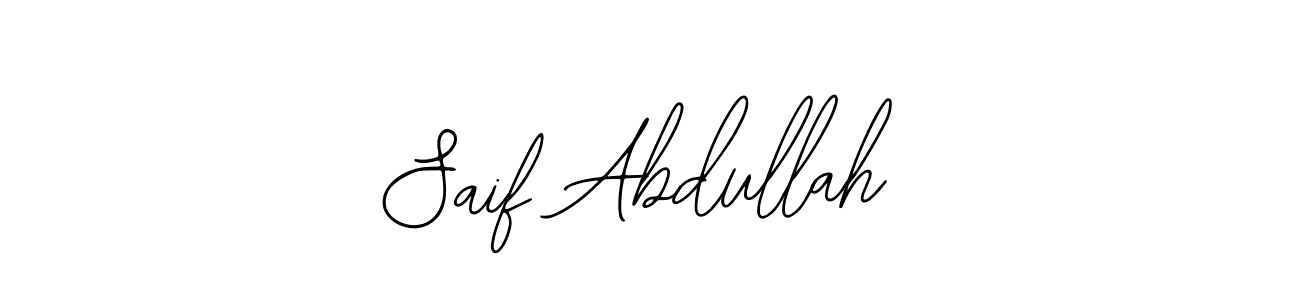 Bearetta-2O07w is a professional signature style that is perfect for those who want to add a touch of class to their signature. It is also a great choice for those who want to make their signature more unique. Get Saif Abdullah name to fancy signature for free. Saif Abdullah signature style 12 images and pictures png