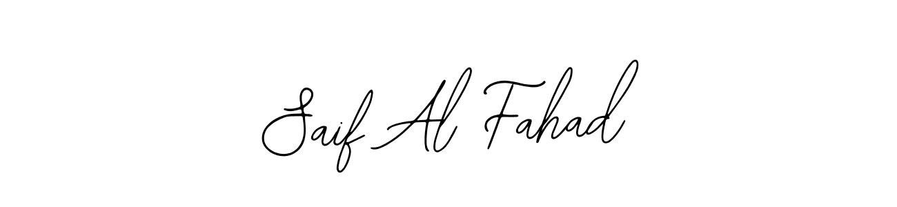 Use a signature maker to create a handwritten signature online. With this signature software, you can design (Bearetta-2O07w) your own signature for name Saif Al Fahad. Saif Al Fahad signature style 12 images and pictures png