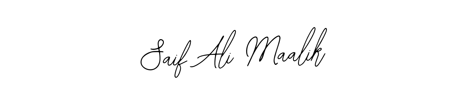 Use a signature maker to create a handwritten signature online. With this signature software, you can design (Bearetta-2O07w) your own signature for name Saif Ali Maalik. Saif Ali Maalik signature style 12 images and pictures png