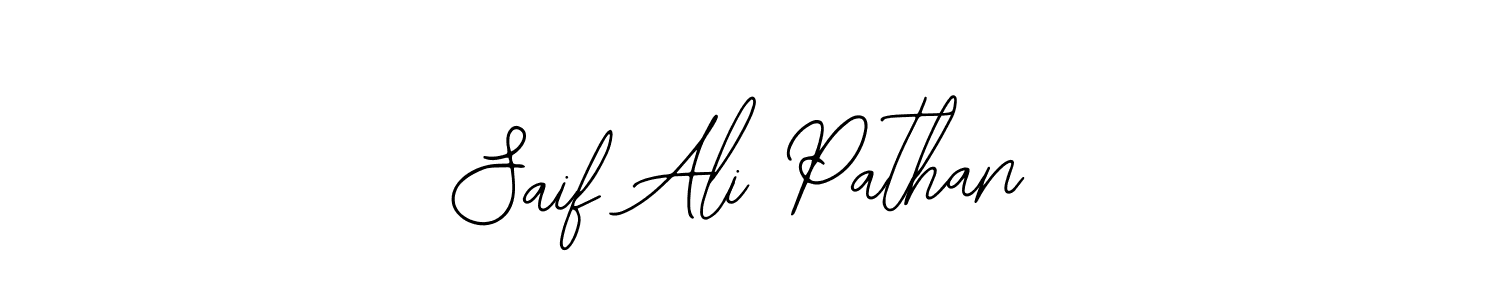 Similarly Bearetta-2O07w is the best handwritten signature design. Signature creator online .You can use it as an online autograph creator for name Saif Ali Pathan. Saif Ali Pathan signature style 12 images and pictures png