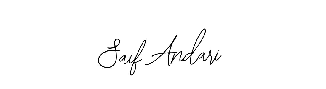 Design your own signature with our free online signature maker. With this signature software, you can create a handwritten (Bearetta-2O07w) signature for name Saif Andari. Saif Andari signature style 12 images and pictures png