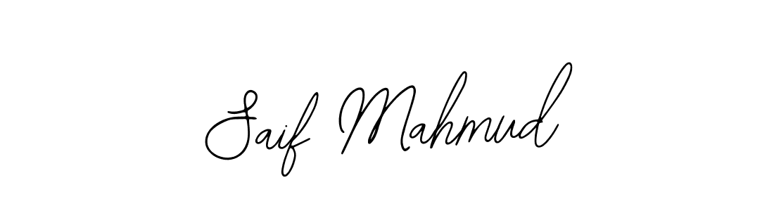 How to make Saif Mahmud name signature. Use Bearetta-2O07w style for creating short signs online. This is the latest handwritten sign. Saif Mahmud signature style 12 images and pictures png