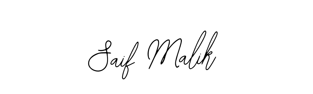 Design your own signature with our free online signature maker. With this signature software, you can create a handwritten (Bearetta-2O07w) signature for name Saif Malik. Saif Malik signature style 12 images and pictures png