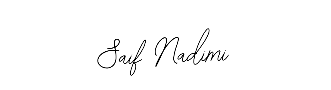 It looks lik you need a new signature style for name Saif Nadimi. Design unique handwritten (Bearetta-2O07w) signature with our free signature maker in just a few clicks. Saif Nadimi signature style 12 images and pictures png
