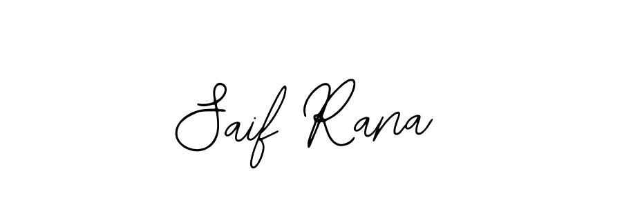 How to make Saif Rana name signature. Use Bearetta-2O07w style for creating short signs online. This is the latest handwritten sign. Saif Rana signature style 12 images and pictures png