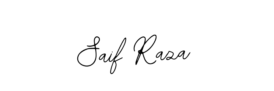 How to make Saif Raza name signature. Use Bearetta-2O07w style for creating short signs online. This is the latest handwritten sign. Saif Raza signature style 12 images and pictures png