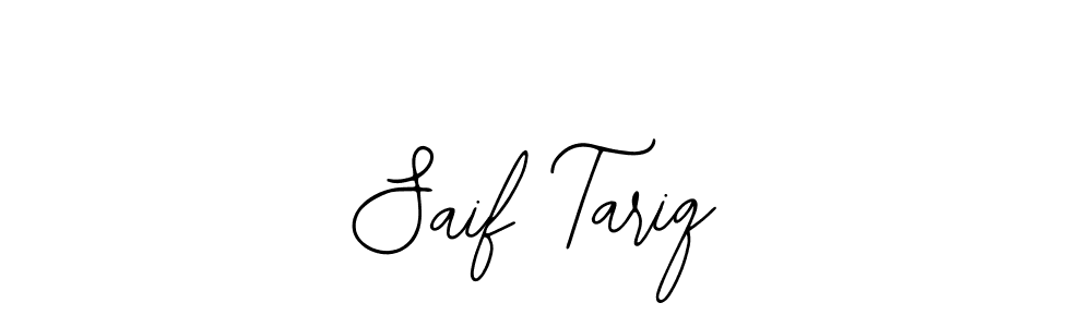 Use a signature maker to create a handwritten signature online. With this signature software, you can design (Bearetta-2O07w) your own signature for name Saif Tariq. Saif Tariq signature style 12 images and pictures png