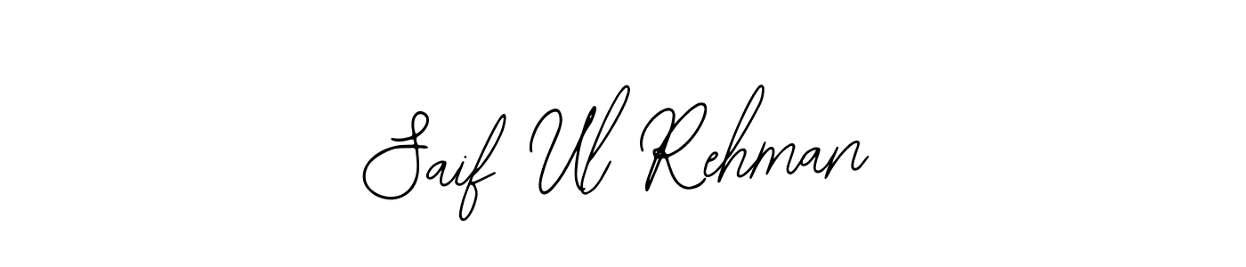 Bearetta-2O07w is a professional signature style that is perfect for those who want to add a touch of class to their signature. It is also a great choice for those who want to make their signature more unique. Get Saif Ul Rehman name to fancy signature for free. Saif Ul Rehman signature style 12 images and pictures png