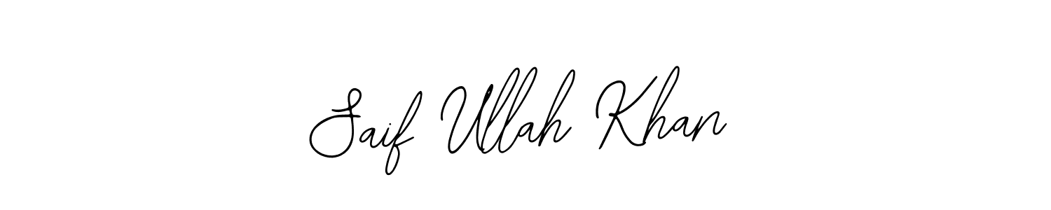 How to make Saif Ullah Khan name signature. Use Bearetta-2O07w style for creating short signs online. This is the latest handwritten sign. Saif Ullah Khan signature style 12 images and pictures png