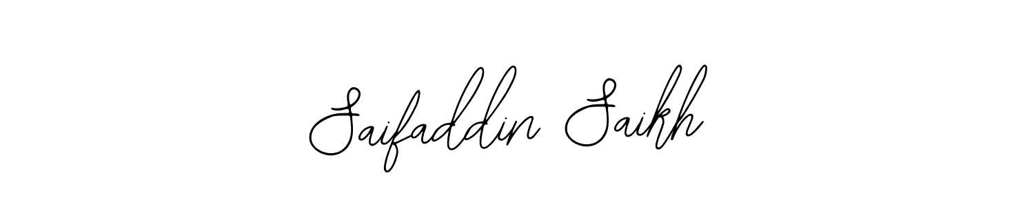 Create a beautiful signature design for name Saifaddin Saikh. With this signature (Bearetta-2O07w) fonts, you can make a handwritten signature for free. Saifaddin Saikh signature style 12 images and pictures png