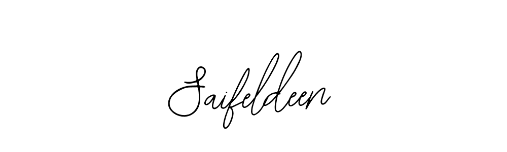 How to make Saifeldeen name signature. Use Bearetta-2O07w style for creating short signs online. This is the latest handwritten sign. Saifeldeen signature style 12 images and pictures png