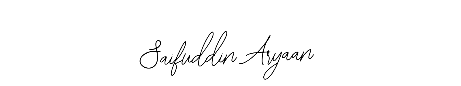Saifuddin Aryaan stylish signature style. Best Handwritten Sign (Bearetta-2O07w) for my name. Handwritten Signature Collection Ideas for my name Saifuddin Aryaan. Saifuddin Aryaan signature style 12 images and pictures png
