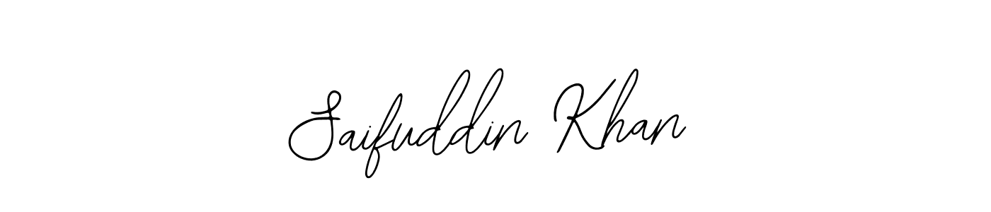 Create a beautiful signature design for name Saifuddin Khan. With this signature (Bearetta-2O07w) fonts, you can make a handwritten signature for free. Saifuddin Khan signature style 12 images and pictures png