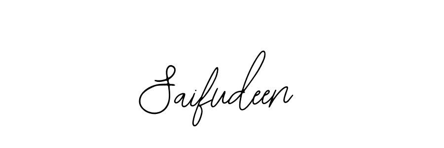 How to make Saifudeen name signature. Use Bearetta-2O07w style for creating short signs online. This is the latest handwritten sign. Saifudeen signature style 12 images and pictures png
