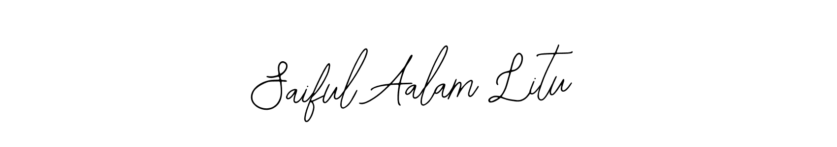 How to Draw Saiful Aalam Litu signature style? Bearetta-2O07w is a latest design signature styles for name Saiful Aalam Litu. Saiful Aalam Litu signature style 12 images and pictures png