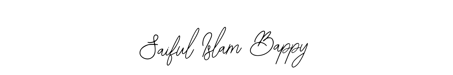 Use a signature maker to create a handwritten signature online. With this signature software, you can design (Bearetta-2O07w) your own signature for name Saiful Islam Bappy. Saiful Islam Bappy signature style 12 images and pictures png