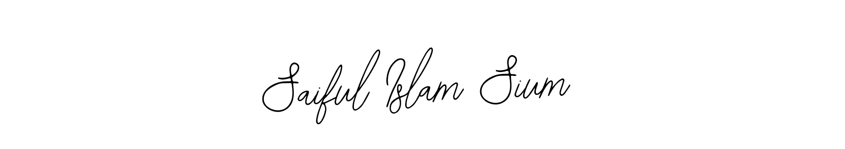 Design your own signature with our free online signature maker. With this signature software, you can create a handwritten (Bearetta-2O07w) signature for name Saiful Islam Sium. Saiful Islam Sium signature style 12 images and pictures png