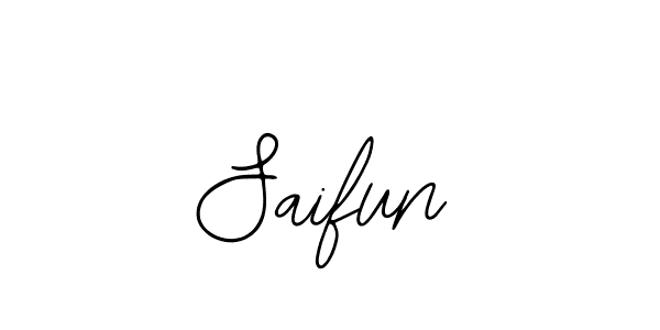 Create a beautiful signature design for name Saifun. With this signature (Bearetta-2O07w) fonts, you can make a handwritten signature for free. Saifun signature style 12 images and pictures png