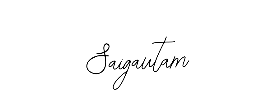 if you are searching for the best signature style for your name Saigautam. so please give up your signature search. here we have designed multiple signature styles  using Bearetta-2O07w. Saigautam signature style 12 images and pictures png