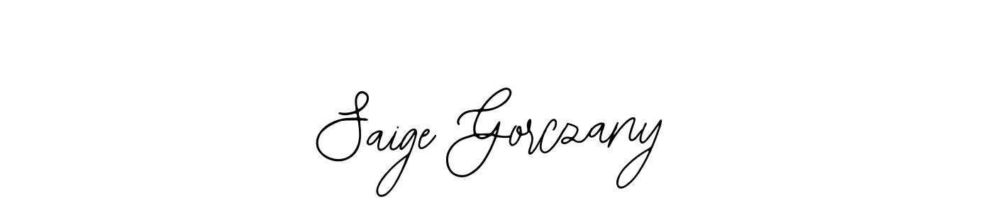 Make a beautiful signature design for name Saige Gorczany. With this signature (Bearetta-2O07w) style, you can create a handwritten signature for free. Saige Gorczany signature style 12 images and pictures png