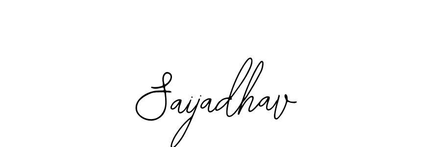 How to make Saijadhav name signature. Use Bearetta-2O07w style for creating short signs online. This is the latest handwritten sign. Saijadhav signature style 12 images and pictures png