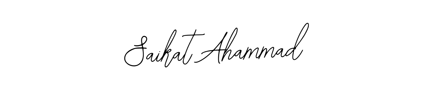 Bearetta-2O07w is a professional signature style that is perfect for those who want to add a touch of class to their signature. It is also a great choice for those who want to make their signature more unique. Get Saikat Ahammad name to fancy signature for free. Saikat Ahammad signature style 12 images and pictures png