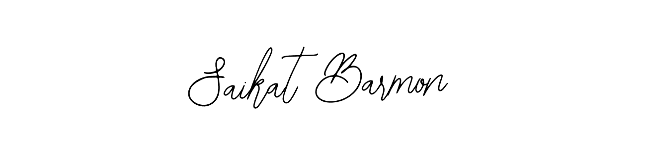 Use a signature maker to create a handwritten signature online. With this signature software, you can design (Bearetta-2O07w) your own signature for name Saikat Barmon. Saikat Barmon signature style 12 images and pictures png