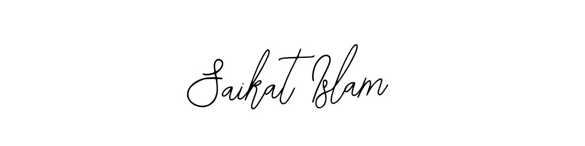 How to make Saikat Islam name signature. Use Bearetta-2O07w style for creating short signs online. This is the latest handwritten sign. Saikat Islam signature style 12 images and pictures png
