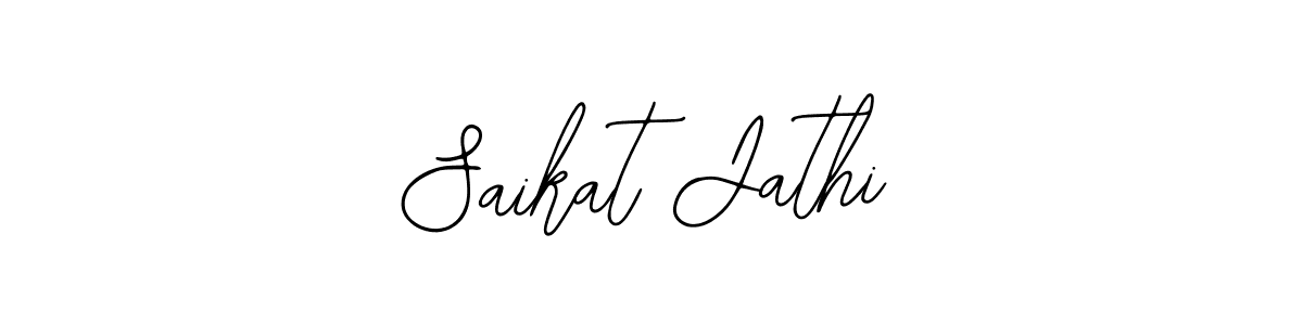 You should practise on your own different ways (Bearetta-2O07w) to write your name (Saikat Jathi) in signature. don't let someone else do it for you. Saikat Jathi signature style 12 images and pictures png