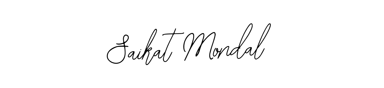 How to make Saikat Mondal name signature. Use Bearetta-2O07w style for creating short signs online. This is the latest handwritten sign. Saikat Mondal signature style 12 images and pictures png