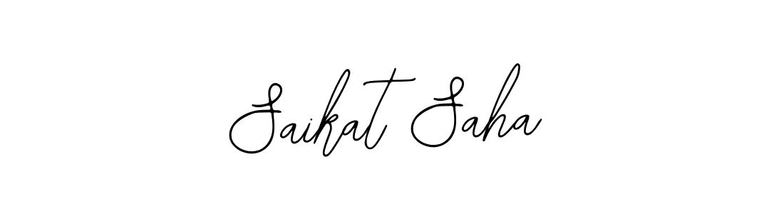 The best way (Bearetta-2O07w) to make a short signature is to pick only two or three words in your name. The name Saikat Saha include a total of six letters. For converting this name. Saikat Saha signature style 12 images and pictures png