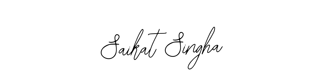 You should practise on your own different ways (Bearetta-2O07w) to write your name (Saikat Singha) in signature. don't let someone else do it for you. Saikat Singha signature style 12 images and pictures png
