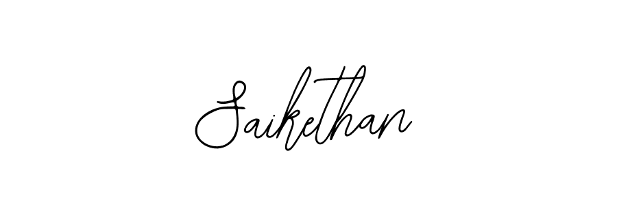 The best way (Bearetta-2O07w) to make a short signature is to pick only two or three words in your name. The name Saikethan include a total of six letters. For converting this name. Saikethan signature style 12 images and pictures png