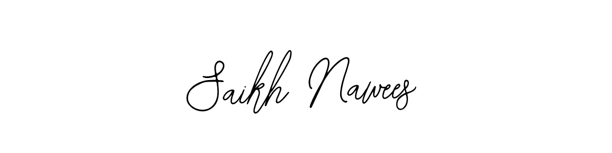 if you are searching for the best signature style for your name Saikh Nawees. so please give up your signature search. here we have designed multiple signature styles  using Bearetta-2O07w. Saikh Nawees signature style 12 images and pictures png