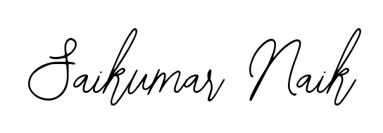 Looking for an artistic signature for Saikumar Naik? The Bearetta-2O07w calligraphy style gives a sophisticated flow suitable for business cards and emails. Saikumar Naik signature style 12 images and pictures png