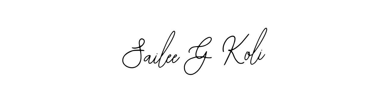 Design your own signature with our free online signature maker. With this signature software, you can create a handwritten (Bearetta-2O07w) signature for name Sailee G Koli. Sailee G Koli signature style 12 images and pictures png