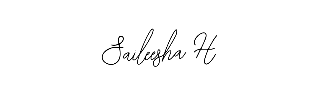 if you are searching for the best signature style for your name Saileesha H. so please give up your signature search. here we have designed multiple signature styles  using Bearetta-2O07w. Saileesha H signature style 12 images and pictures png