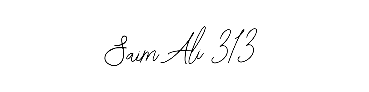 The best way (Bearetta-2O07w) to make a short signature is to pick only two or three words in your name. The name Saim Ali 313 include a total of six letters. For converting this name. Saim Ali 313 signature style 12 images and pictures png