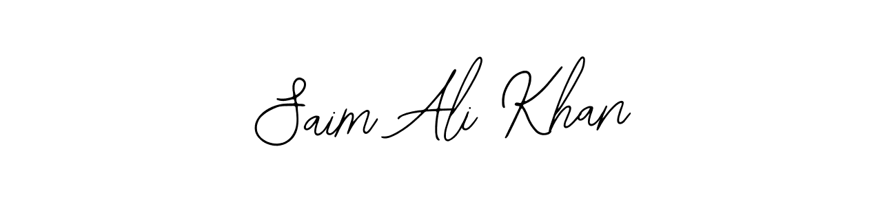 Make a beautiful signature design for name Saim Ali Khan. With this signature (Bearetta-2O07w) style, you can create a handwritten signature for free. Saim Ali Khan signature style 12 images and pictures png