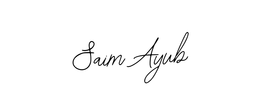 You can use this online signature creator to create a handwritten signature for the name Saim Ayub. This is the best online autograph maker. Saim Ayub signature style 12 images and pictures png