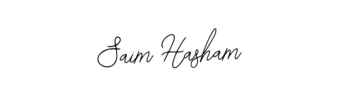 Saim Hasham stylish signature style. Best Handwritten Sign (Bearetta-2O07w) for my name. Handwritten Signature Collection Ideas for my name Saim Hasham. Saim Hasham signature style 12 images and pictures png