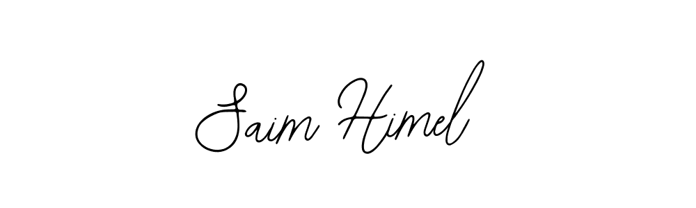 The best way (Bearetta-2O07w) to make a short signature is to pick only two or three words in your name. The name Saim Himel include a total of six letters. For converting this name. Saim Himel signature style 12 images and pictures png