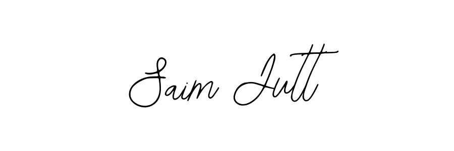 Bearetta-2O07w is a professional signature style that is perfect for those who want to add a touch of class to their signature. It is also a great choice for those who want to make their signature more unique. Get Saim Jutt name to fancy signature for free. Saim Jutt signature style 12 images and pictures png